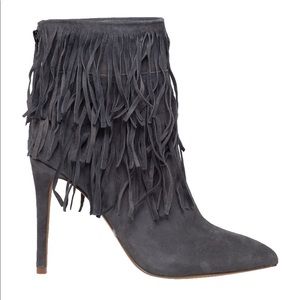 Steve Madden Suede Fringe Booties